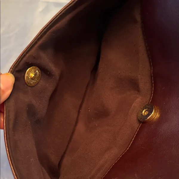 Etienne Aigner Rich Brown Leather Shoulder Bag - Image 6