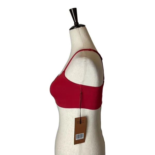 Girlfriend Collective‎ Red Juliet Strappy Criss Cross Back Sports Bra XXS - Image 3