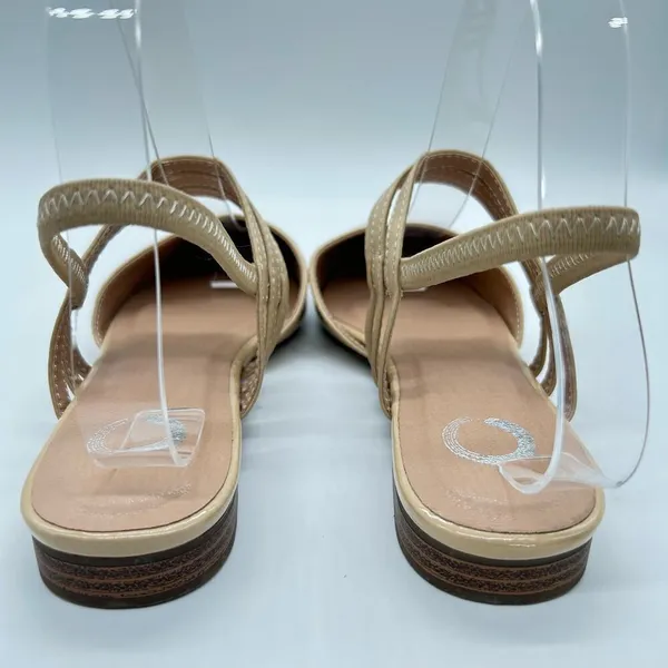 Journee Collection Sandal Womens 7 Tan Brinnery Ballet Flat Sandals‎ - Image 5