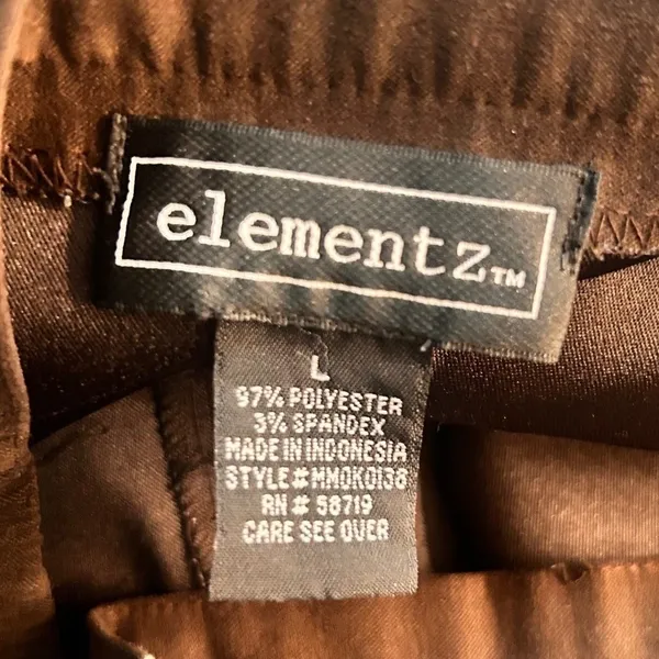 Elementz Maxi Skirt‎ Large Faux Suede Flowy Boho Career Casual Event Flare Lined - Image 5