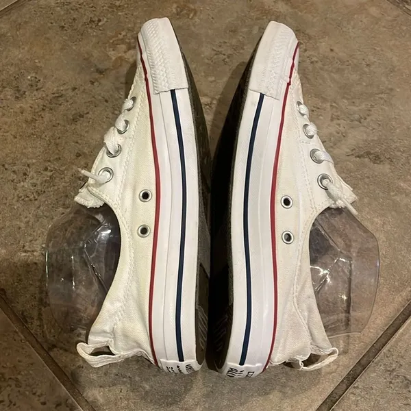 Converse Chuck Taylor All Star White Shorline Slip-onSneaker Shoes Womens Size 8 - Image 7