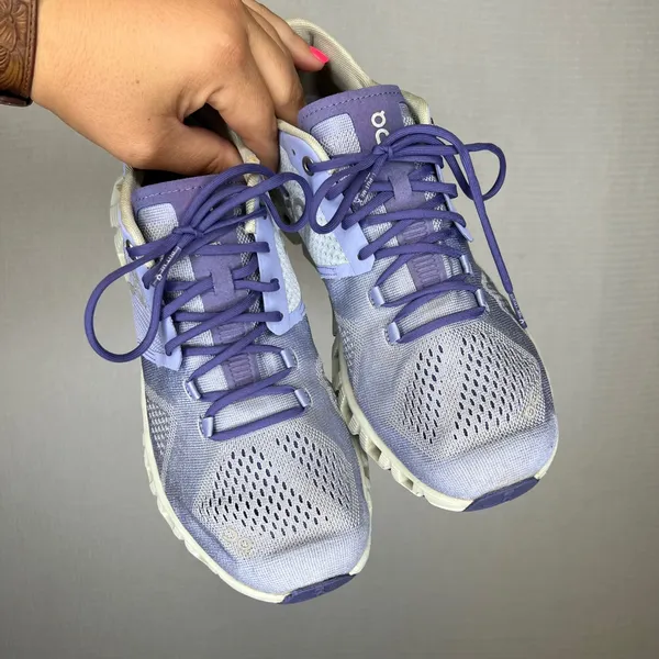 On Running Cloud X Lavender Ice Purple Lightweight Athletic Sneakers Shoe Size 8 - Image 2