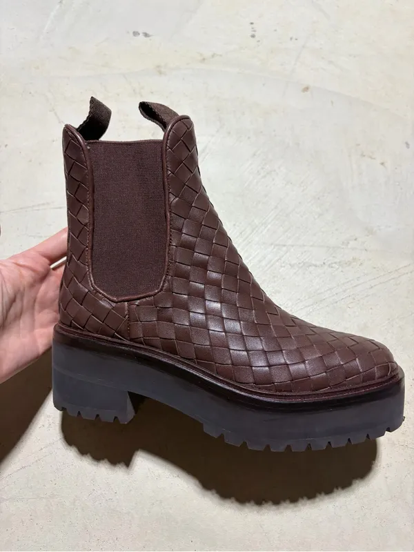 Loeffler Randall Reggie Woven Chelsea Boots 5 - Image 2