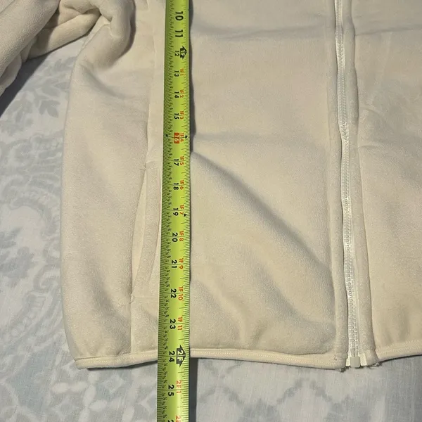Cream Teddy women Jacket Size L - Image 9