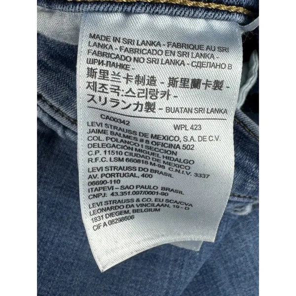 Levi's Classic Straight Leg Medium Wash Blue Jeans Womens Size 8 Mid Rise - Image 3