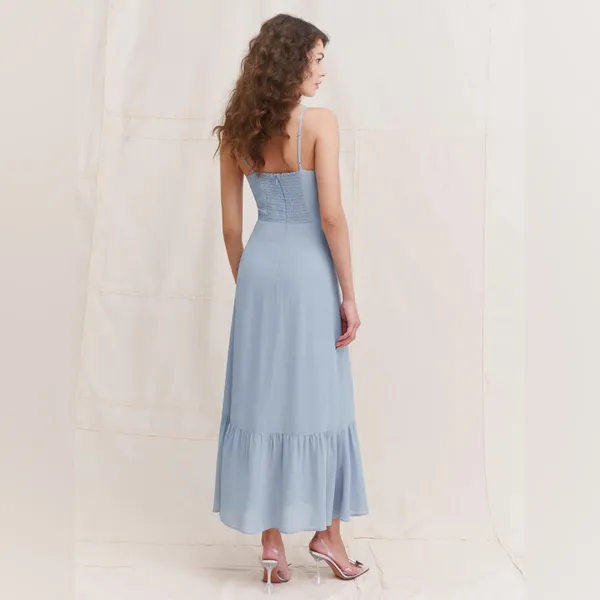 NWT Reformation Emersyn Dress Mineral 10 - Image 2