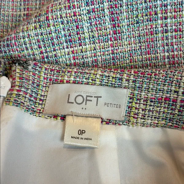 LOFT colorful tweed skirt - Image 5