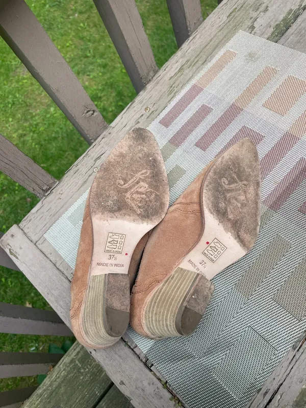 Free People Suede Mule Shoes - Image 12