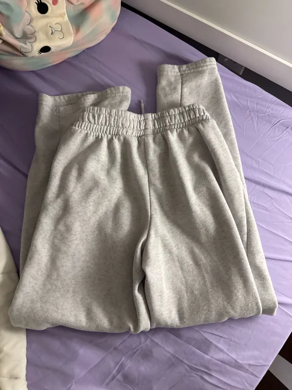 Light grey wide leg sweatpants Gray Size XS - Image 3