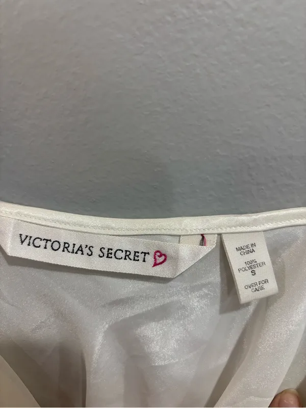 Victoria's Secret 1990's Vintage Teddy Ivory Satin Lace Flounce Small Lingerie - Image 4