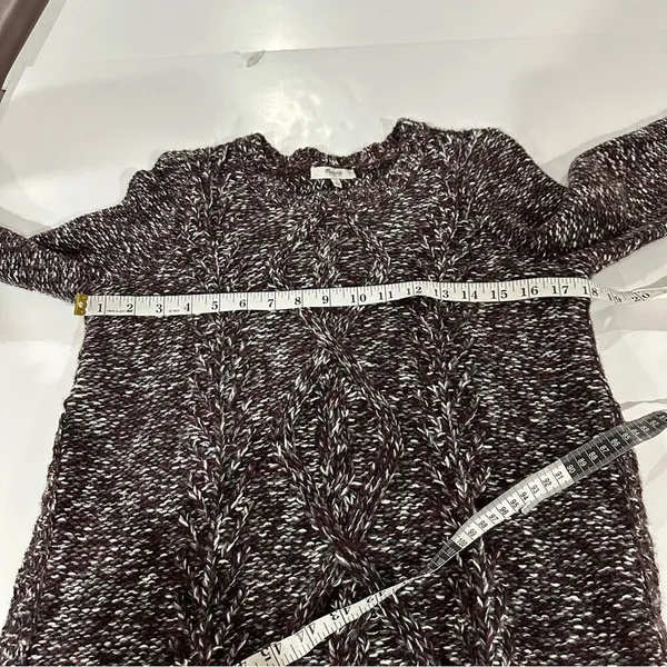 Madewell Firelight Wool Alpaca Blend Cable Knit Long‎ Sleeve Pullover Sweater S - Image 8