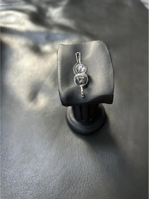 925 Silver Pendant with Clear Gemston - Image 7
