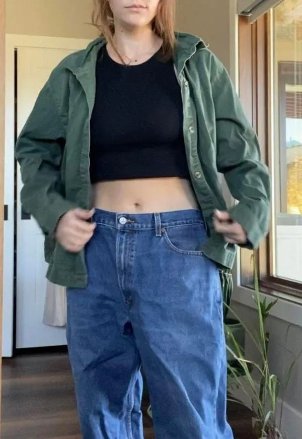 Vintage 90s Army green shacket 🌿 - Image 5