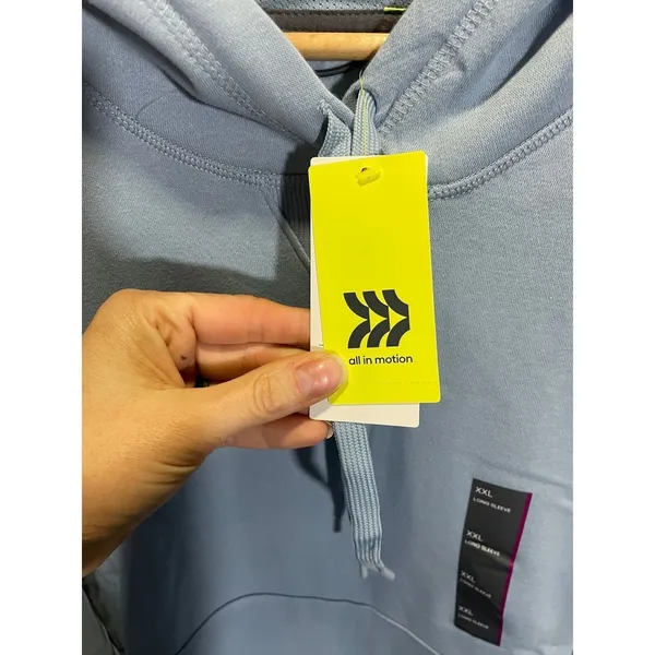 All In Motion Hoodie‎ Women XXL Blue Long Sleeve Activewear Cozy Sweatshirt Cozy - Image 4