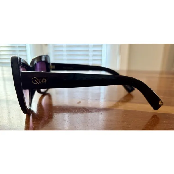 QUAY Australia “Breath Of Life” Sunglasses - Black Frames/Gradient Purple -NWT - Image 3