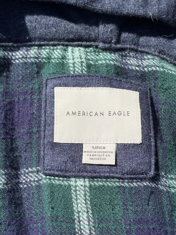 American Eagle Hooded Flannel - Image 10