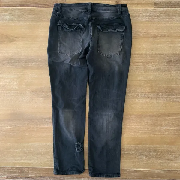 Free People Black Boyfriend Jeans 6 - Image 2