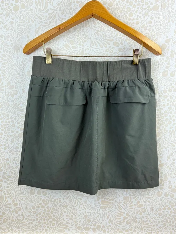 Quince Dark Olive Performance Lined Tech Skort - Size - Medium - Image 6