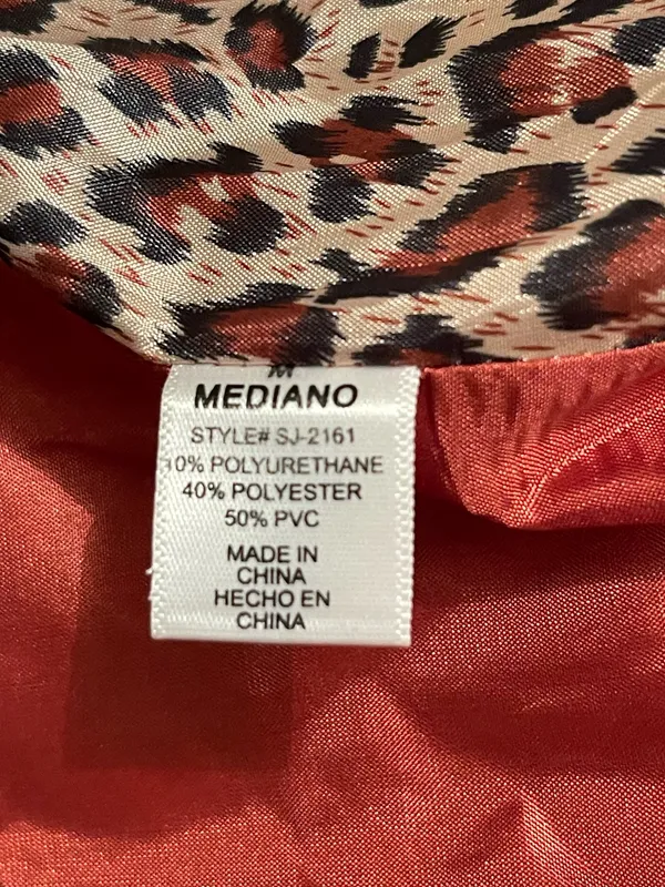 Zenana Red Faux Leather Jacket - Image 15