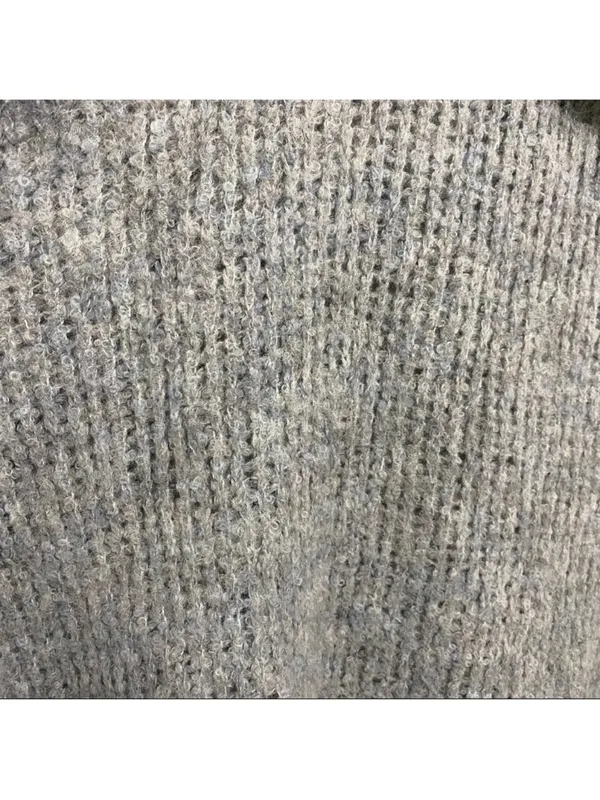 Free People Oversized Gray Cowl Neck Turtleneck wool alpaca Tunic Sweater m/l - Image 4