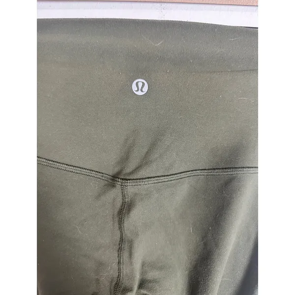 Lululemon Align Pant II 25" Leggings Dark Olive Green High Rise Nulu Size 6 - Image 6