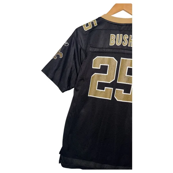 VTG Reggie Bush 25 Jersey Womens Extra Large Black New Orleans Saints NFL 2000s - Image 9