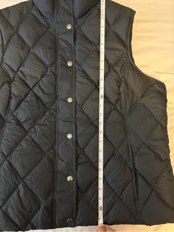 Lands’ End Diamond Down Vest Black XL 18-20 NWT 600 Fill Puffer - Image 10