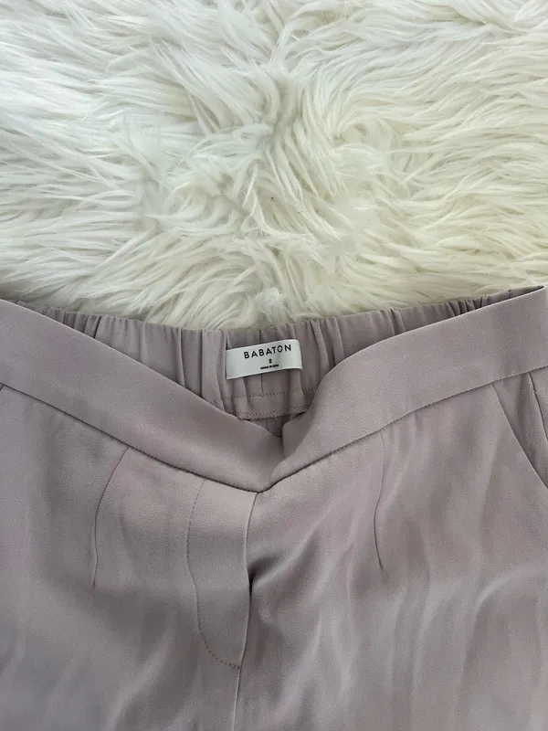 Babaton by Aritzia Conan Tailored High-Waist Ankle Pants in Taupe - Image 3