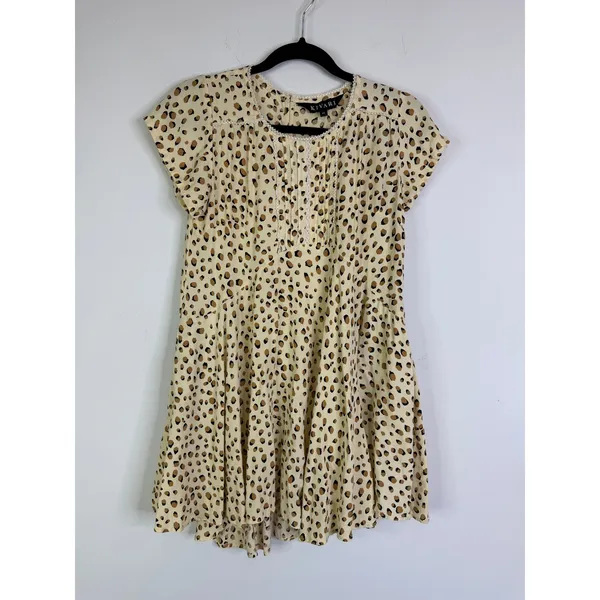 KIVARI Valentina Babydoll Mini Dress in Leopard Size XS - Image 2