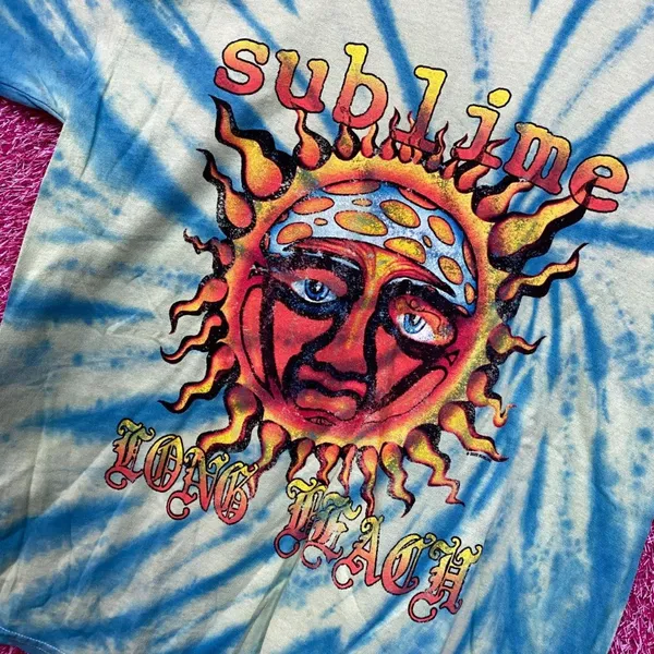 Sublime 40 oz to Freedom Tie dye Rock Tshirt size Large - Image 4