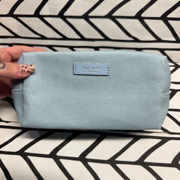Kate Spade Sky Blue Textured Pouch - Image 2