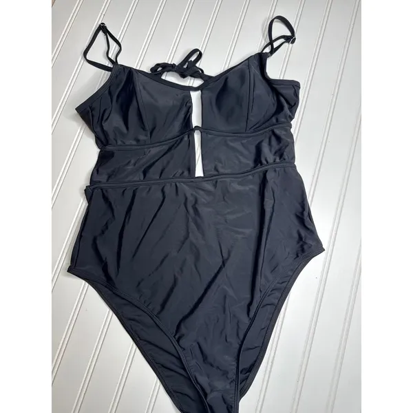 NWT Cupshe Lot of 2 One Piece Bikinis 1-PC Bathing Suit Swim Beach Paddle Size L - Image 5