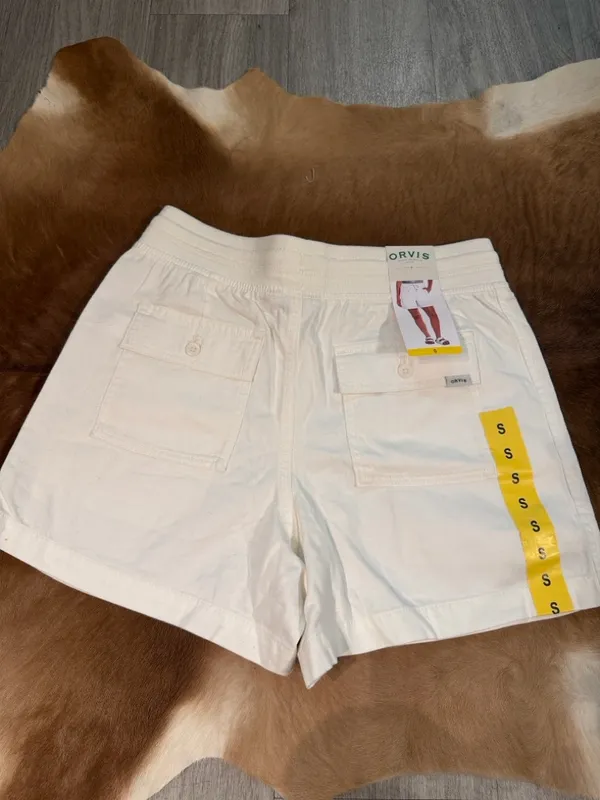Orvis Women’s Pull On Shorts in white, NWT S - Image 3