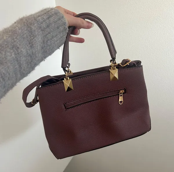 Fashion medium size bag tote Purple - Image 3