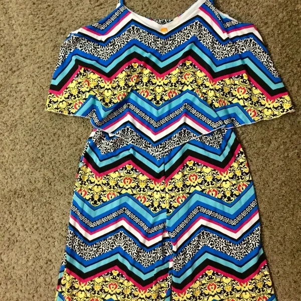 Magic Colorful Jumpsuit Sz M Gently Used - Image 8