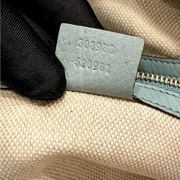 Gently Used - Gucci Soho Chain Shoulder Bag In Light Blue - Image 4