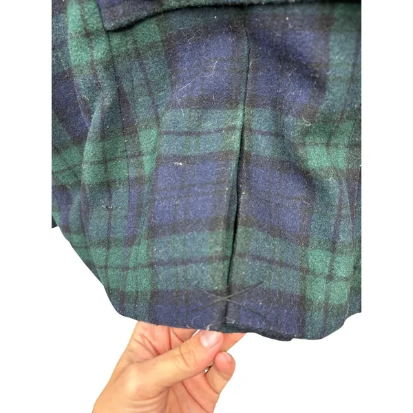St.‎ John's Bay Women's Plaid Peacoat Preppy Academia Y2K Wool Blend Outerwear S - Image 9
