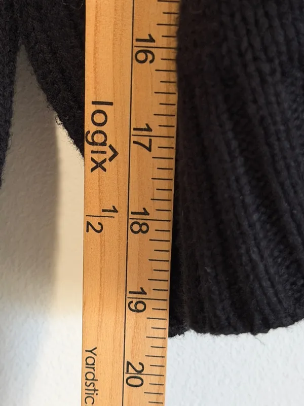 ZARA Black Mockneck Sweater Size Large Chunky Fall Winter Blogger Fav - Image 11