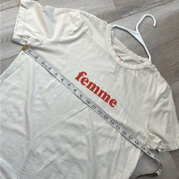 Cotton Femme Tshirt ese o ese graphic print womens Cream (large) casual - Image 3