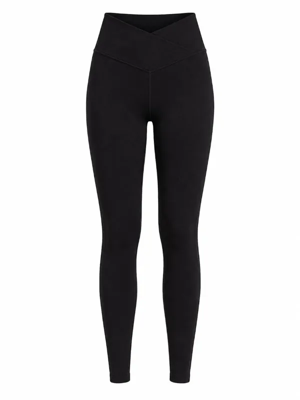 Aerie OFFLINE Real Me Black Crossover 7/8 Leggings M - Image 2
