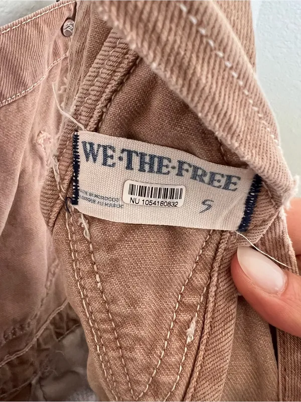 Free People We The Free Ziggy Soft Shortalls Overalls in Brown - Image 5