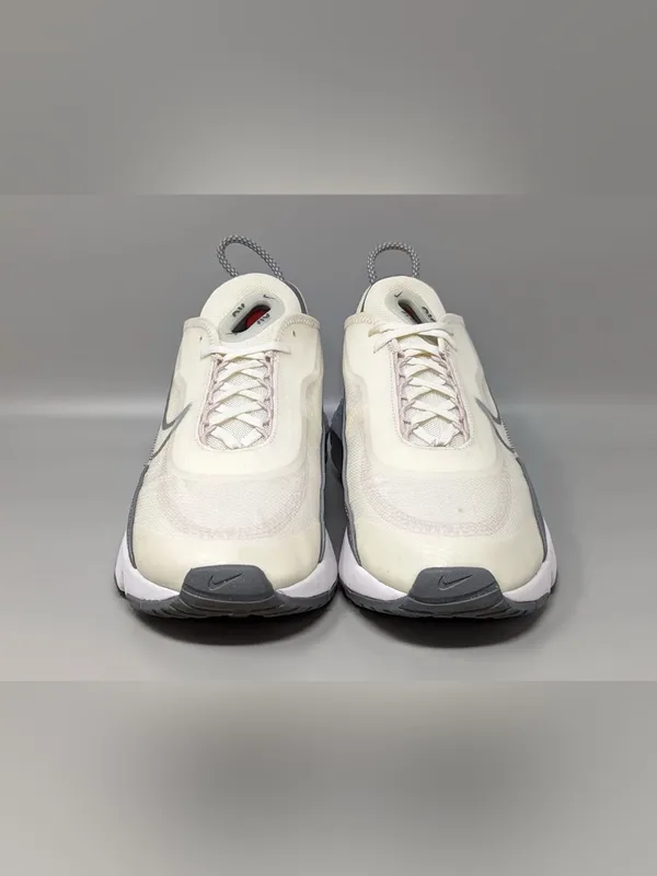 Nike Sneakers in White and Gray with Translucent Sole - Image 2