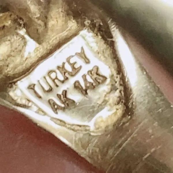 Atasay Kuyumculuk AK 14K Yellow Gold Smooth Byzantine Sz 10 Band State Ring - Image 10