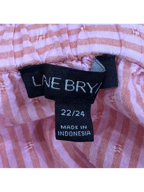Lane Bryant Pink Orange Stripe Off Shoulder Flared Sleeve Blouse Plus Size 22/24 - Image 7