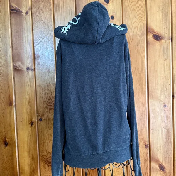 Fox racing Charcoal Gray Hoodie women’s quarter zip hoodie size medium Fox rider - Image 7