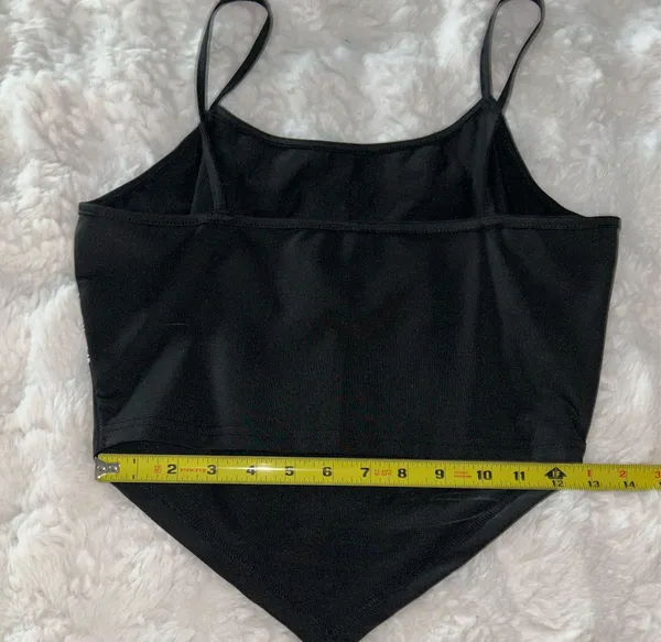 SheIn NWOT Black Paisley Print Bandana Cami Top - Image 4