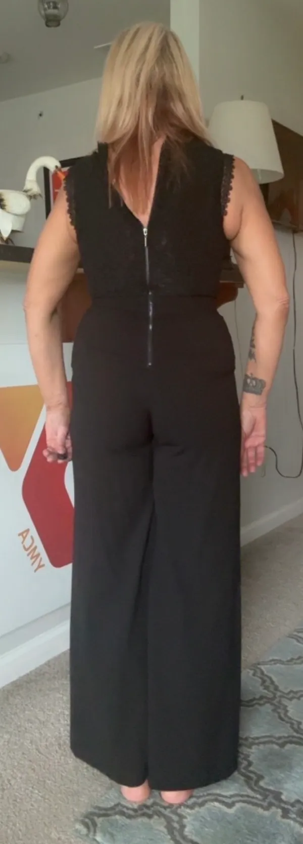 Kensie Elegant Black Lace Jumpsuit - Image 10