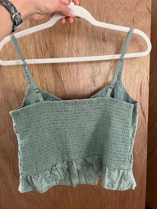Hollister Cami Crochet Crop Top - Image 5