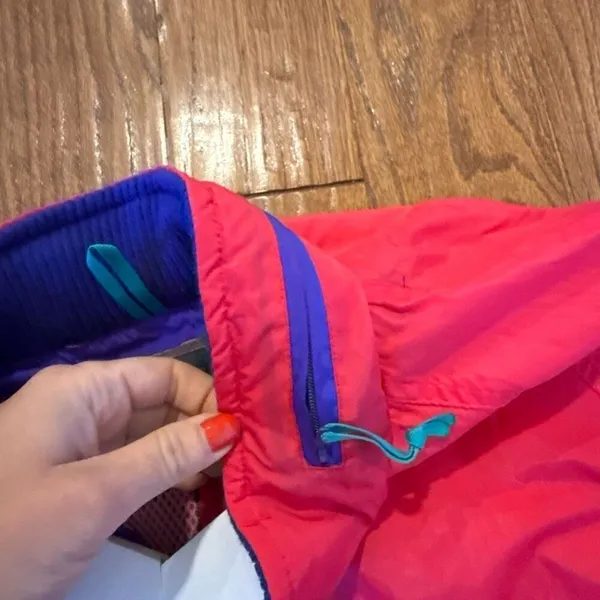 Woolrich Vintage hot pink windbreaker jacket size m - Image 7