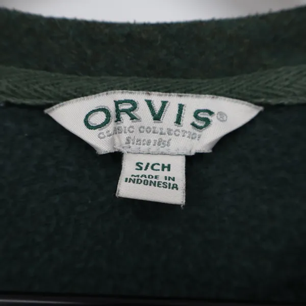 Orvis Classic Collection Hunter Green Heather Modal Blend Crewneck Sweatshirt S - Image 3